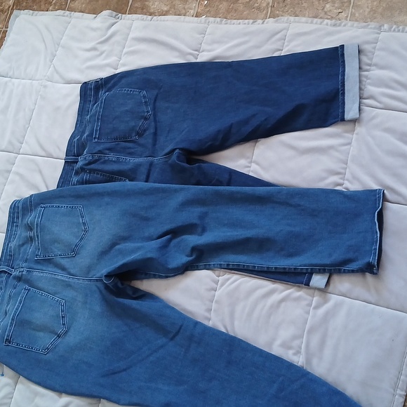 2 Pr. NYDJ Women's Jeans In Cropped  and Full LengthDark Blue Size 16W - Picture 5 of 7